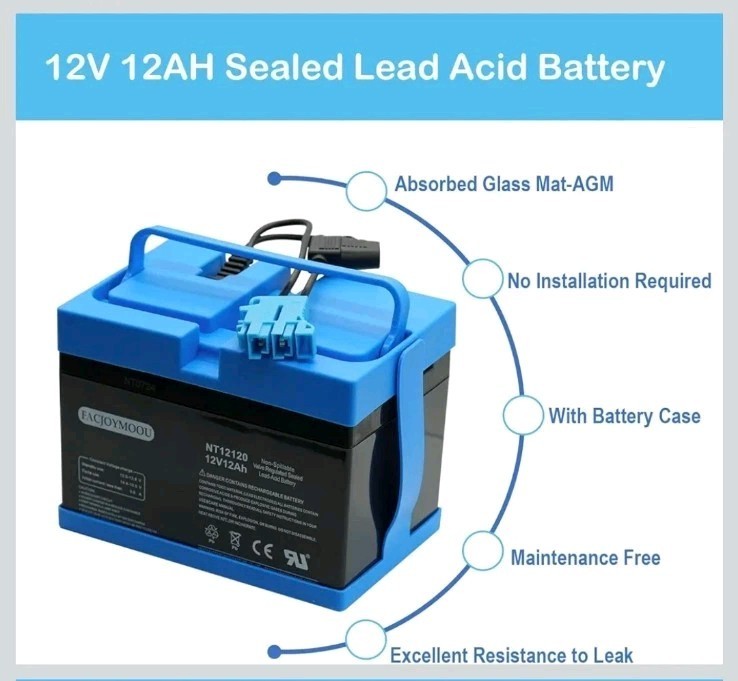 12 Volt Battery For Peg Perego John Deere Gator Polaris Gaucho Rock-In-Chase