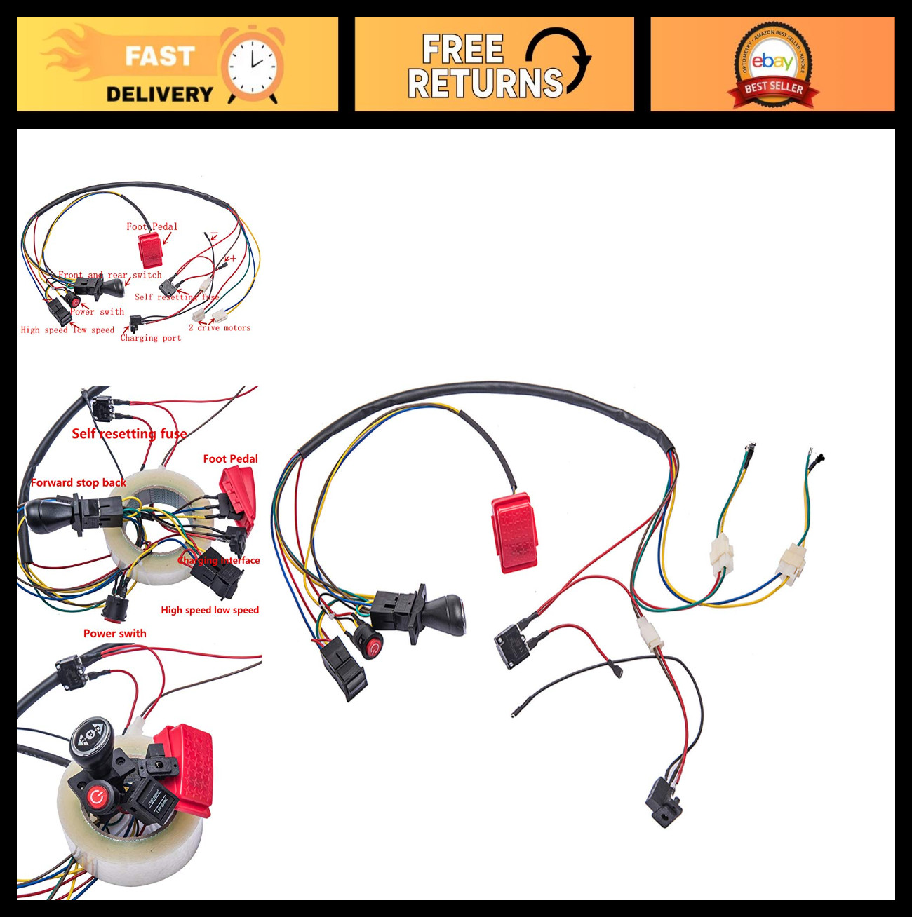 DIY Electric Car Accessories for Kids – Wires & Parts for Ride-On Toy Cars
