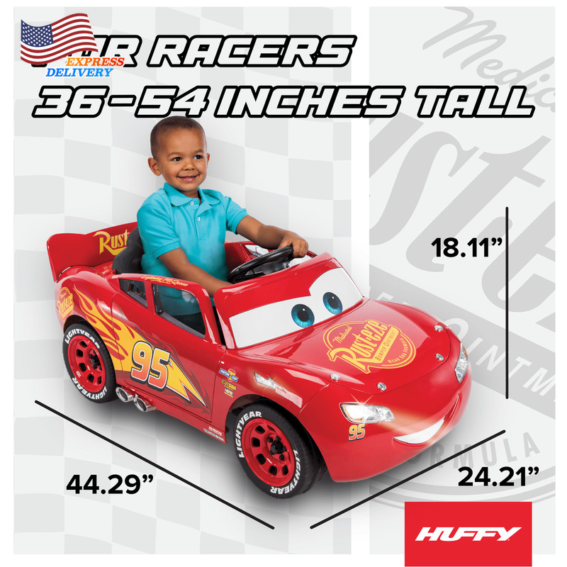 6V Disney Pixar Lightning Mcqueen Ride-On Toy Kids Ages 3-7 Red FREE SHIPPING US