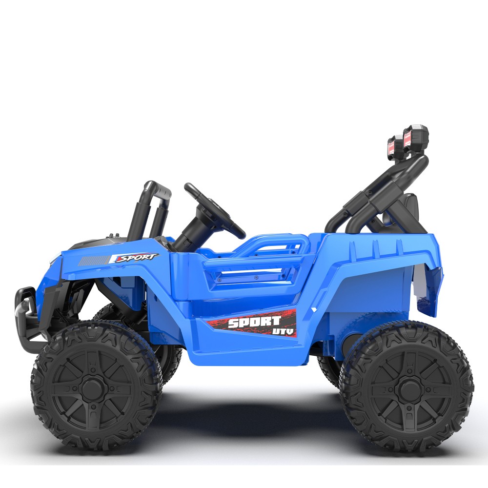 12V 2WD Kids Ride On UTV W/ 2.4G PC,Anti-Collision Bar,High Chassis,Anti-Slip