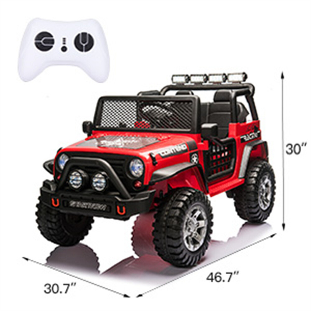 Electric 12V Kids Ride on Truck Car Jeep LED MP3 Car W/Remote Control 2 Seater