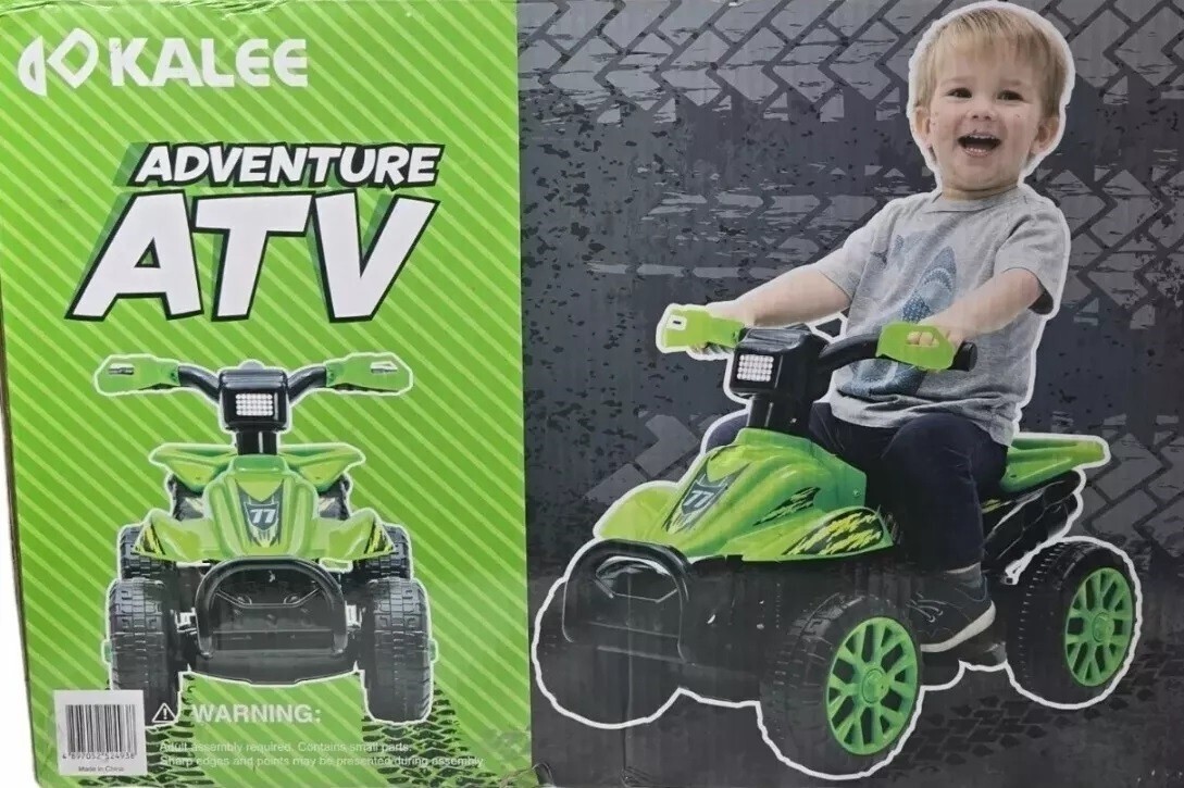 Replacement Seat Trim ONLY for Adventure ATV 6 Volt Unisex Kids Ride On Green