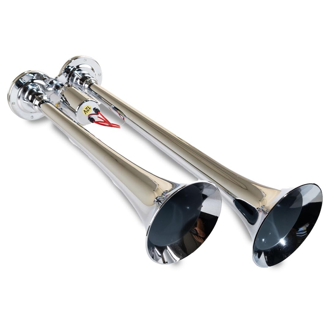 Air Horns 102 Dual Truck Horn – Chrome-Plated Copper