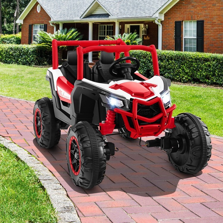 24V Battery Powered 2-Seater Kids Electric Toy Car Gift Kids With Remote Control