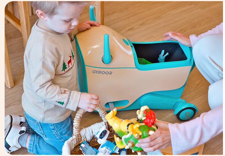 Gyroor GNU Electric Ride-On Toy Car toddler 3+ kids 14L Storage $235