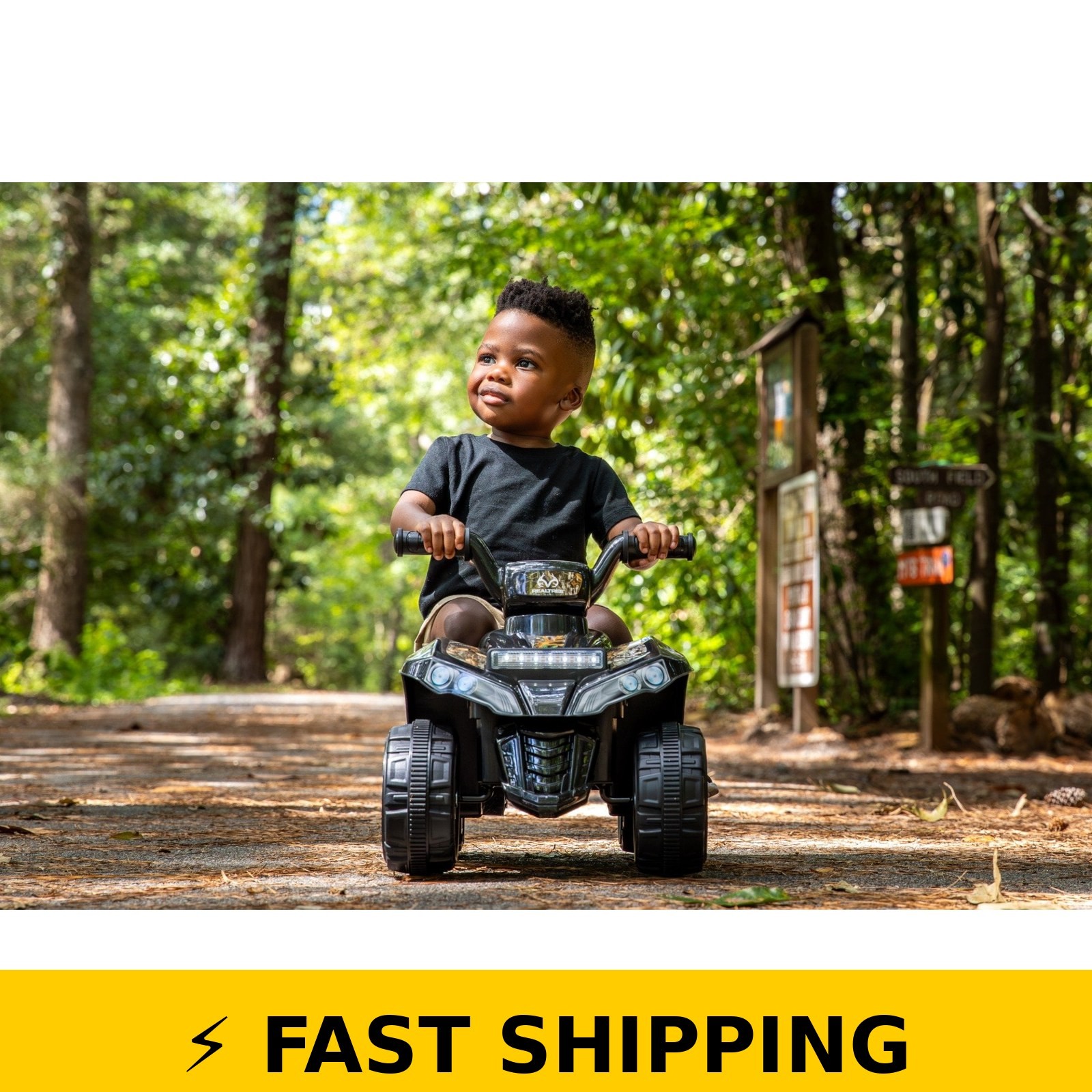 Realtree 6V Quad Ride-On for Kids 3+, Camo