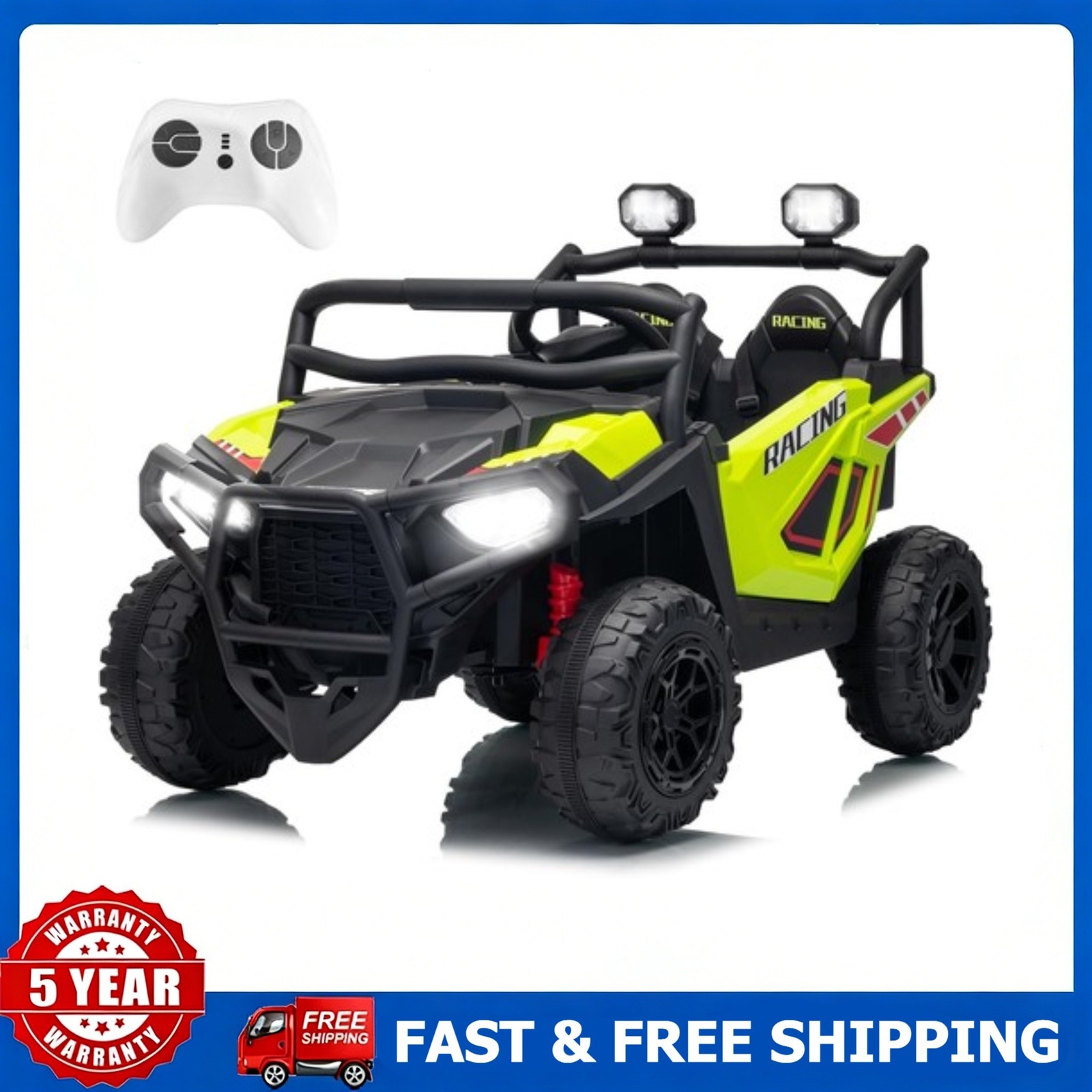 2 Seater Ride on Electric Car 24V Ride on Toys for Kids Gift with Remote Control