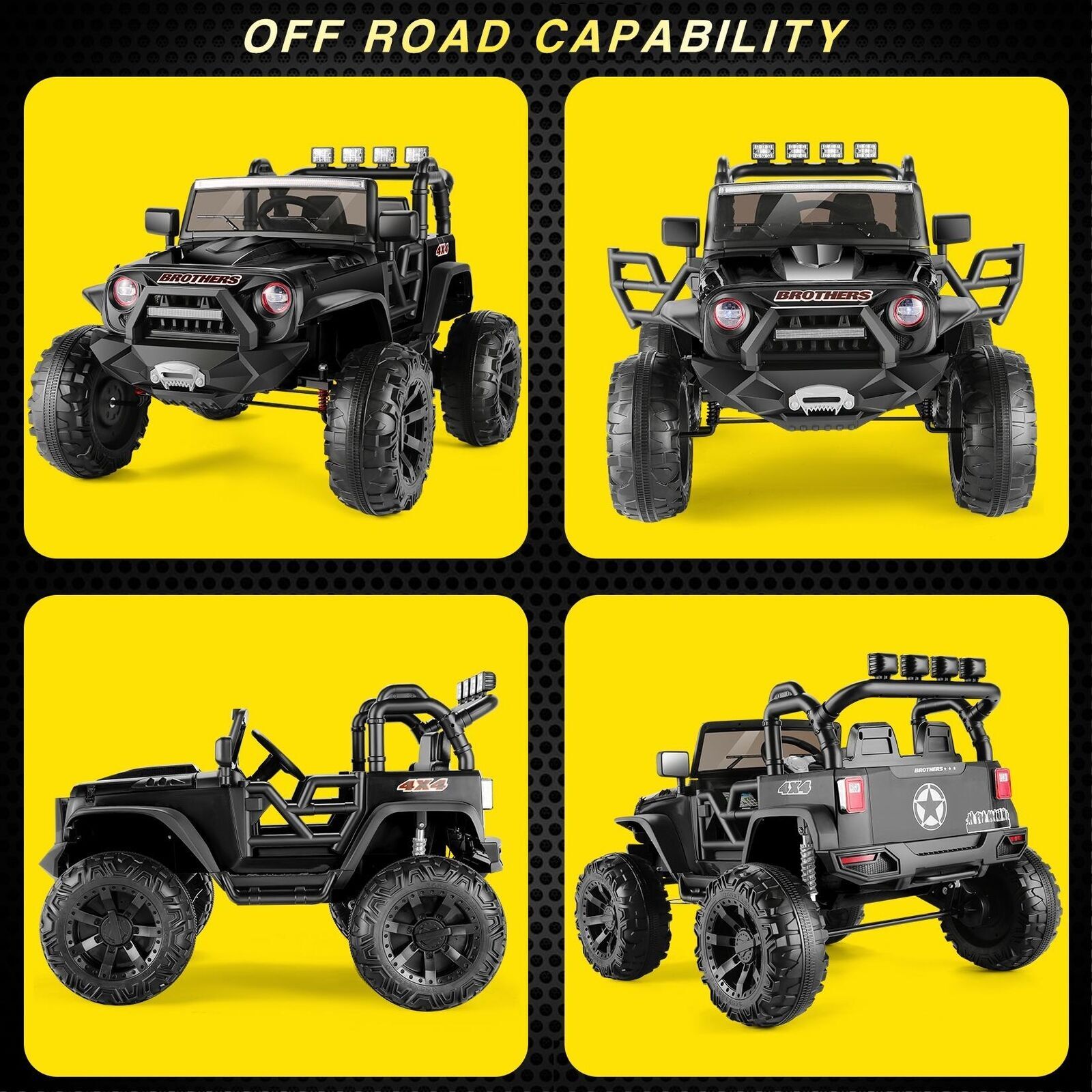 Electric Kids Ride On Car Power Wheels 12V/24V Jeep Music Fashion with Remote~