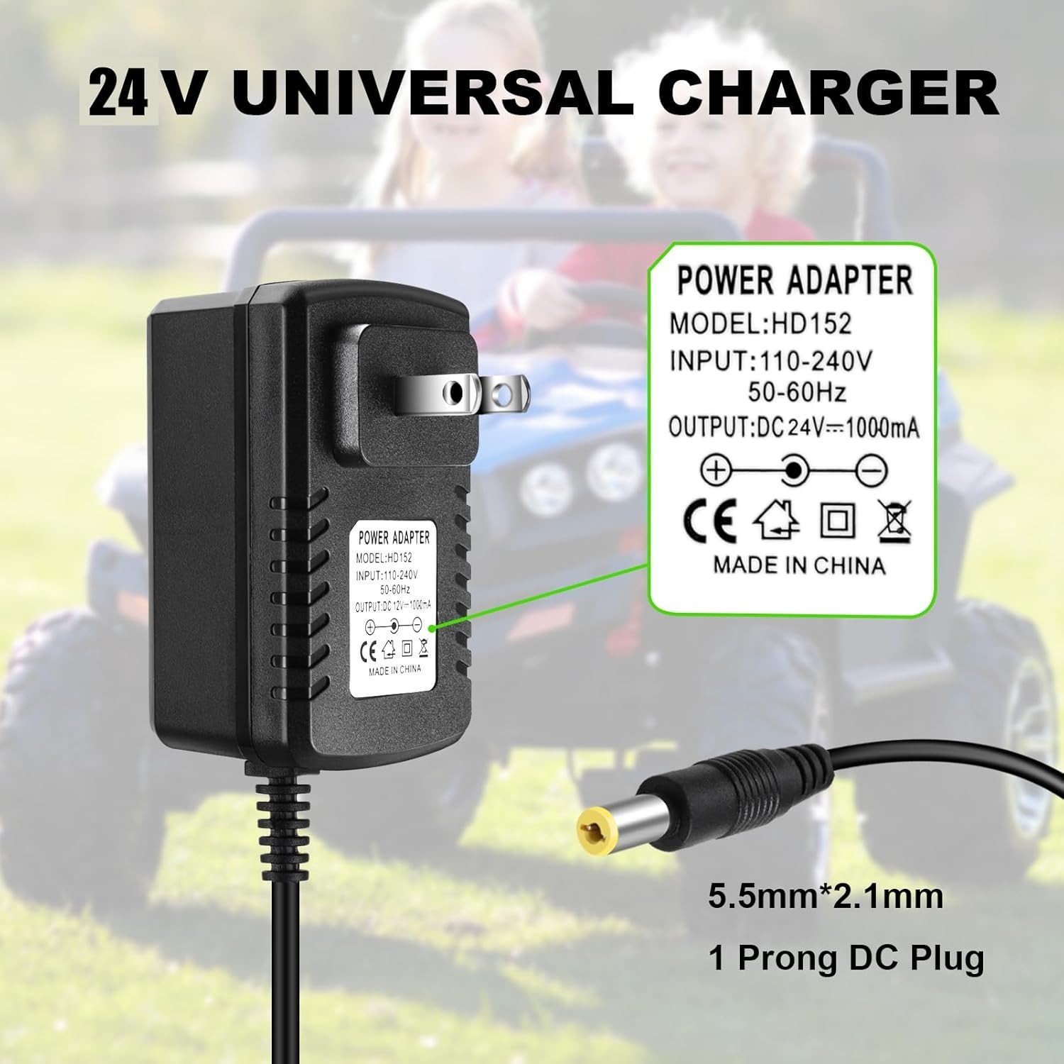 24V Charger for Kids Ride On Car Toys 24 Volt Battery Best Choice Products Wr…