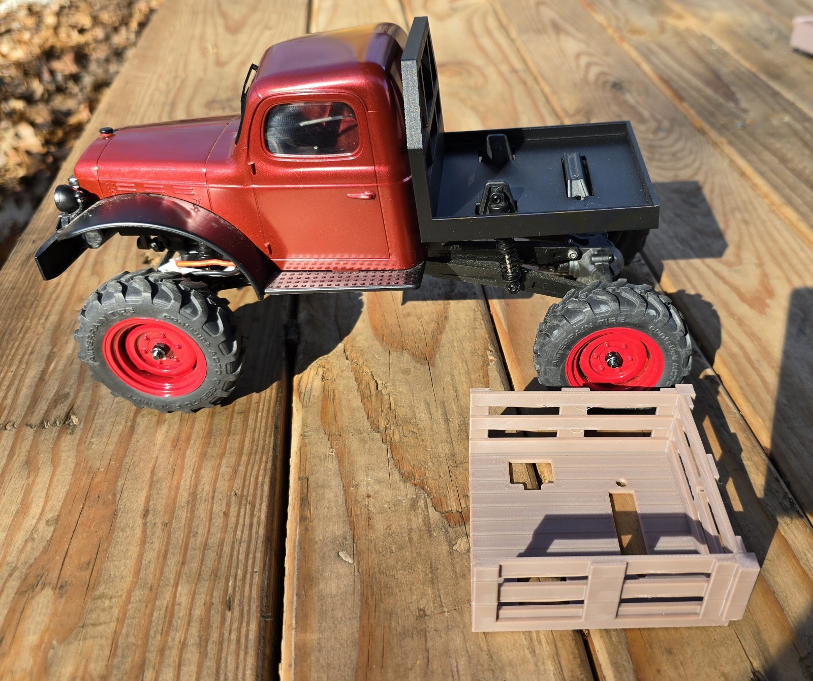 Truck Bed Upgrade Parts (NO Truck Included ) for FCX24 Power Wagon farm Flatbed