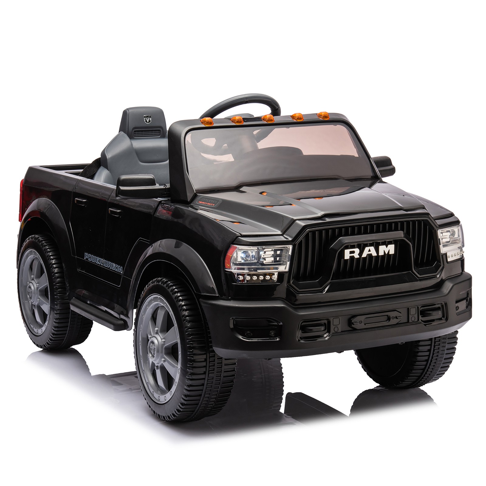 Large Kids Ride On Electric Pickup WITH/Parents Control For Kids Aged 3-5 Black