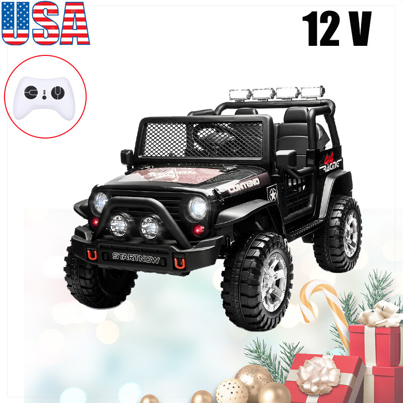 2 Seater Kids Ride On Car Jeep 12V Electric Kids Truck Jeep w/ Remote Control US
