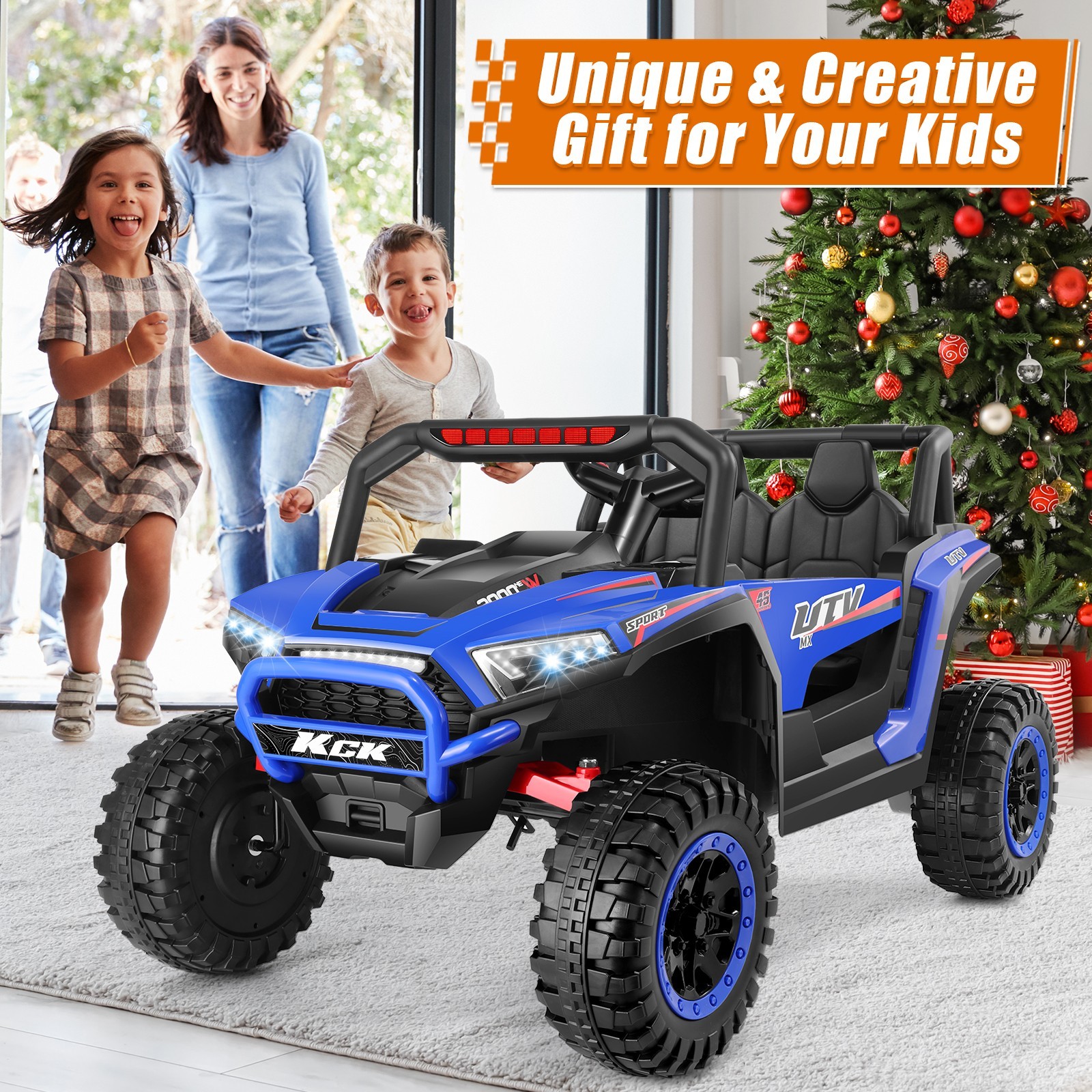 24V 2 Seater Kids Ride on Toys 400W Battery Motors Electric Car w/ Parent Remote
