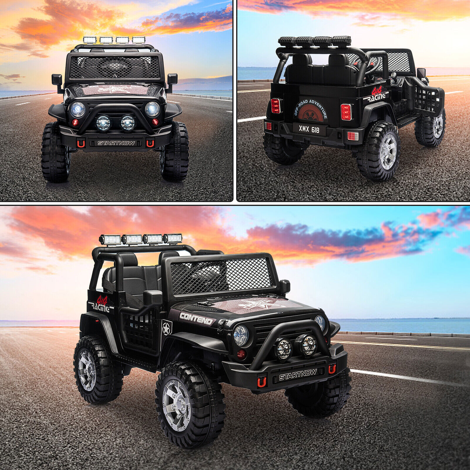 12V Kids Ride On Car 2 Seater Electric Vehicle Toy Truck Jeep w/Remote Control