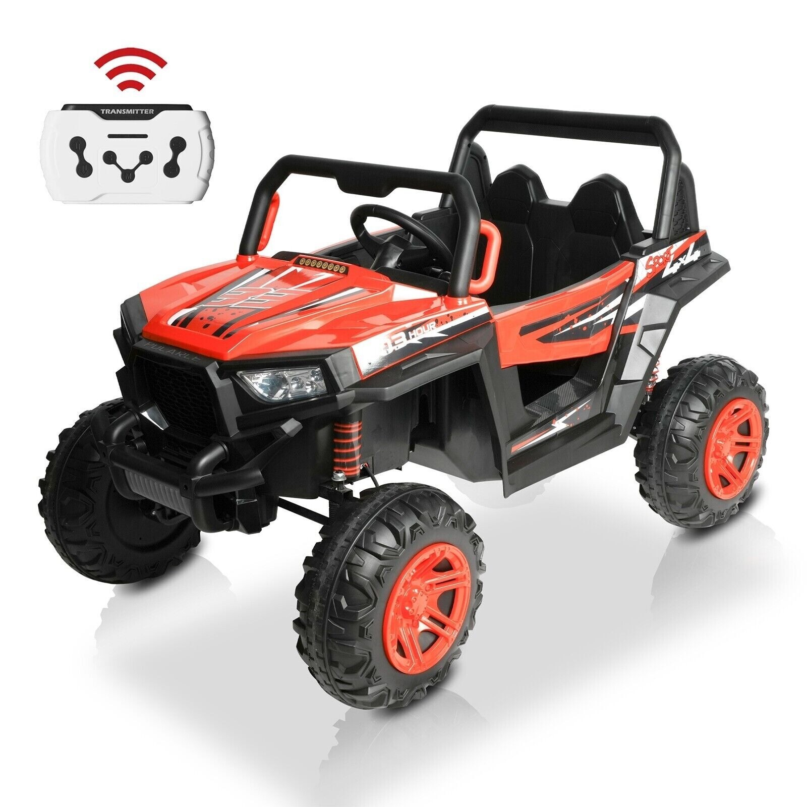 VILOBOS Electric Car Kids Ride On Toy 12V 4WD Remote Control Swing Ages 3-8 Gift