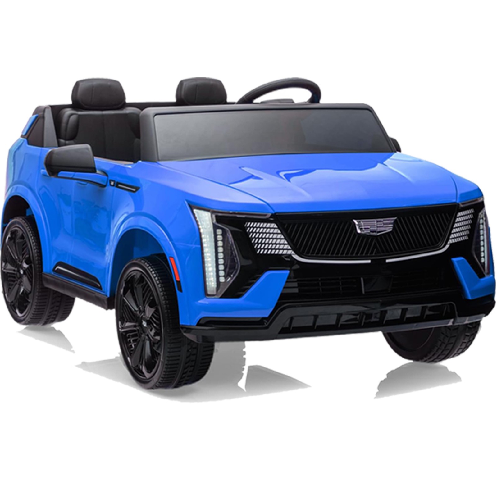 Kid Cadillac Licensed 24V Electric Ride-On Car 2-Seater 2 Motor LED Music Remote