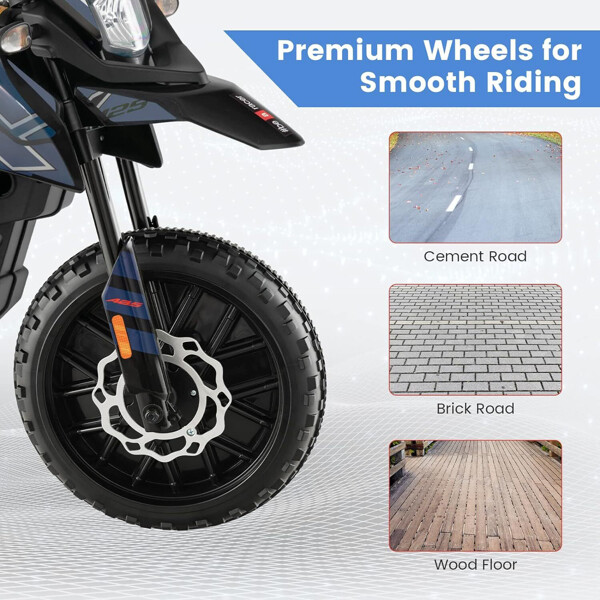 Kids Dirt Bike 12V Electric Off Road Motorcycle Training Wheel Music Toy Xmas US