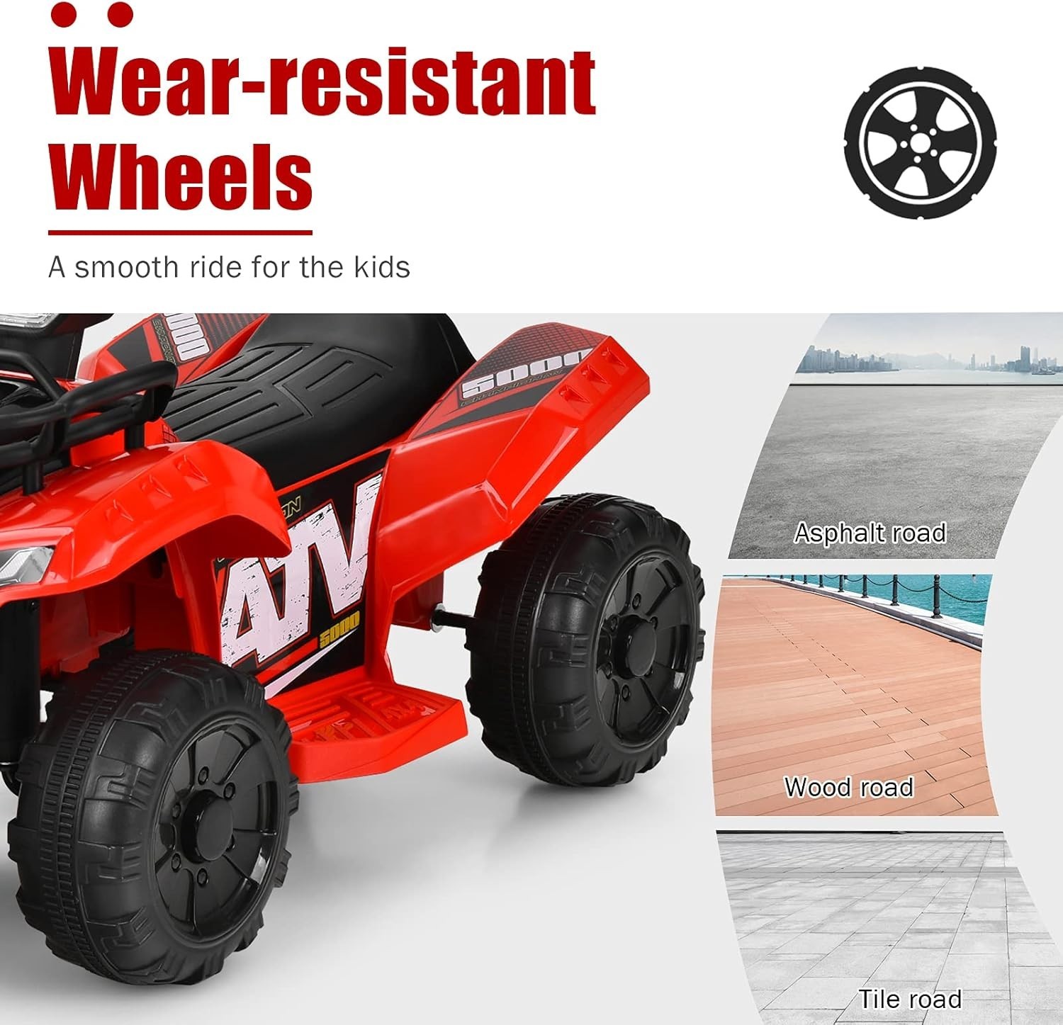 Best Choice Products 6V Kids Ride-On 4-Wheeler Quad ATV Car 1.8mph Max Speed