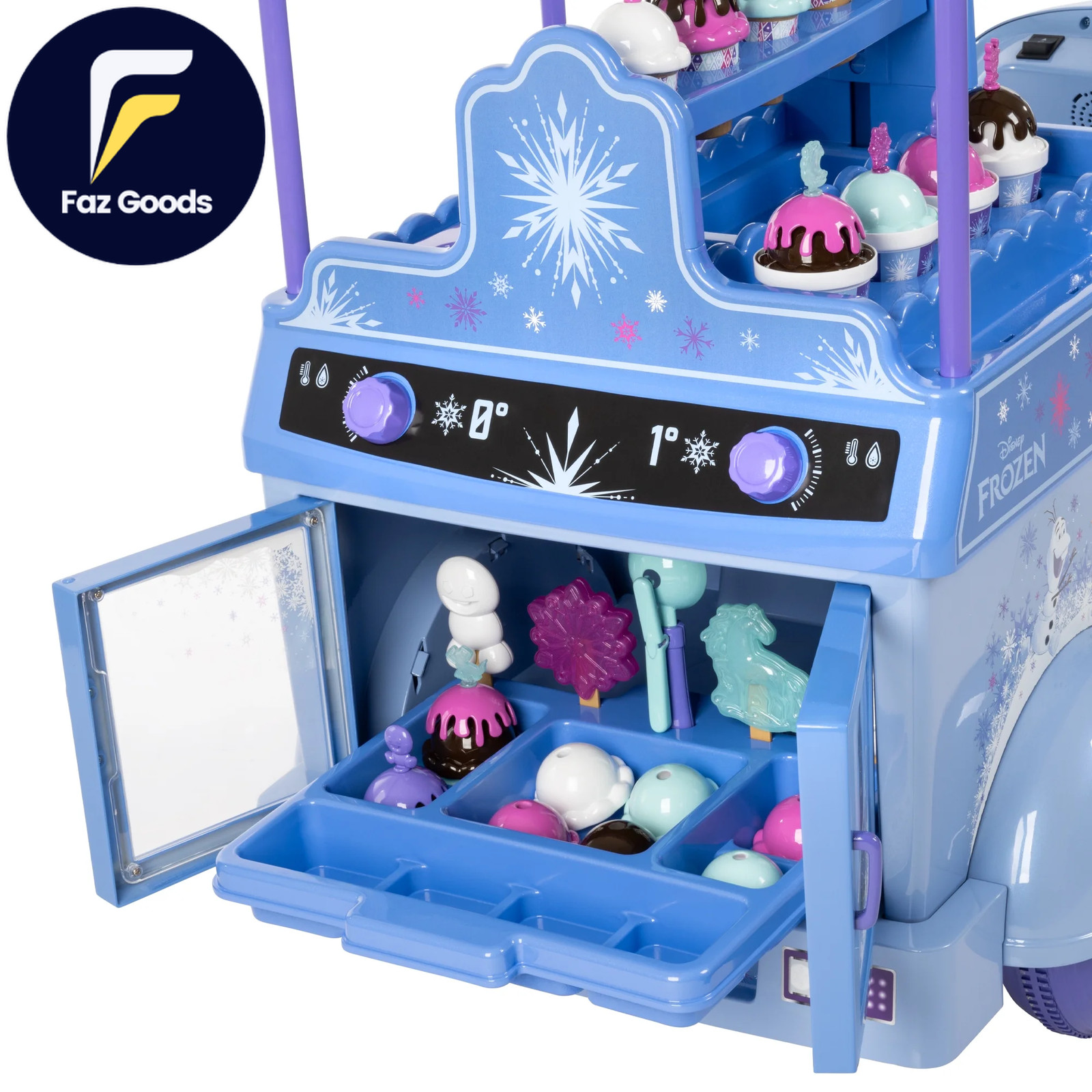 6V Disney Frozen Ice Cream Cart Battery Ride-On Toy Ice Cream Toys