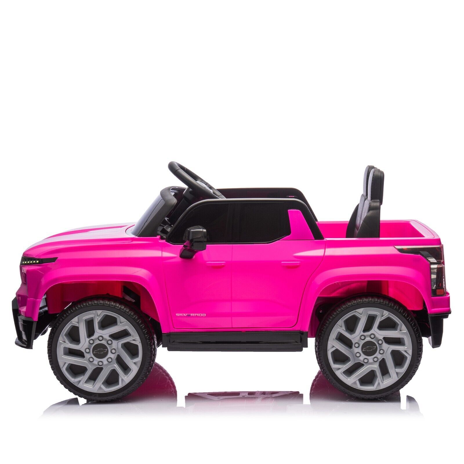 Chevrolet Silverado 24V Ride on Truck with Remote 2 Seater 4 Wheels Car for Kids